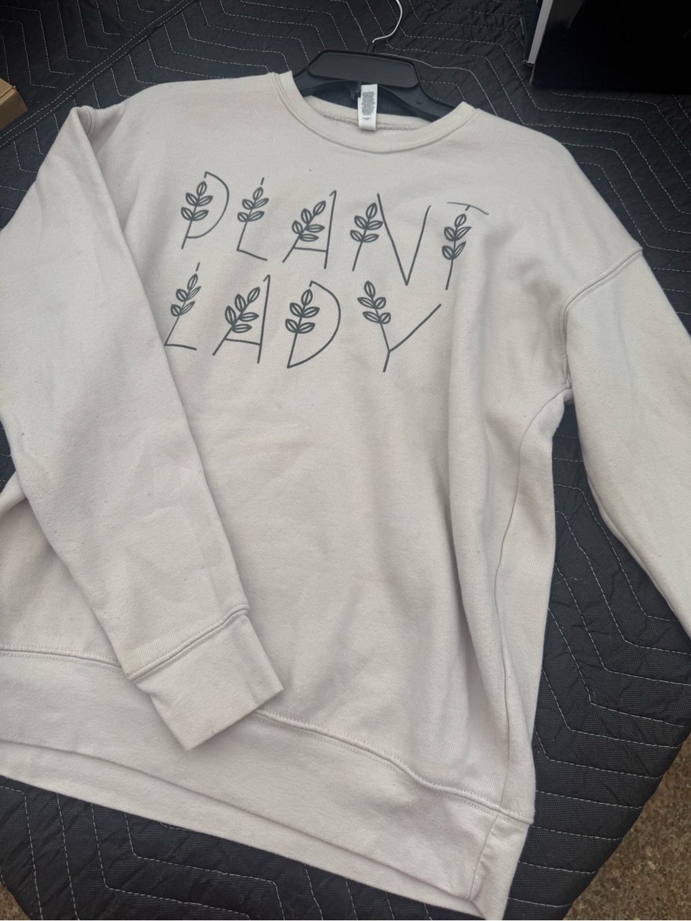 Plant Lady Graphic Crewneck Sweatshirt - Light Cream